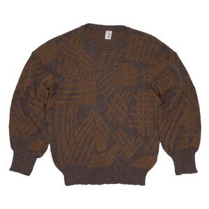 Sundazed (Italy) Vintage Jacquard Stocking Stitch Jumper : L